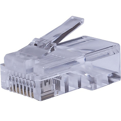 Коннекторы RJ-45 СУПР 8P8C (Компьютерные разъемы) U/UTP Cat.5e 100шт.