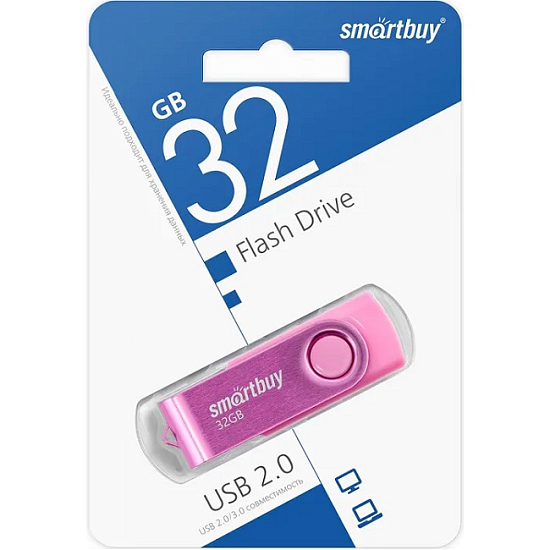 USB 32Gb Smart Buy Twist розовый
