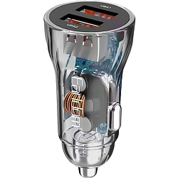 Авто ЗУ 2USB 2.4A EARLDOM ES-CC18, Lightning, чёрный