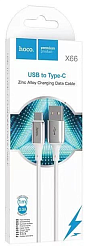 Кабель USB <--> Type-C  1.0м HOCO X66 Howdy, белый