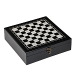 Подарочный набор игр «4 в 1», шахматы, домино, карты, деревянная 3797117