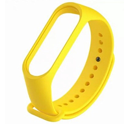 Силиконовый ремешок STR для XIAOMI MI Band 5/6/7 желтый