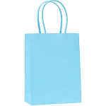 Пакет крафт голубой, круглая ручка, 15×12×6 см, 120 г 10420705