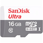 Micro SD 16Gb SanDisk Class 10 Ultra Android UHS-I (100 Mb/s) без адаптера