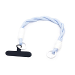 Шнурок на руку плетеный (blue/white)