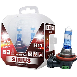 Лампа галогенная AVS SIRIUS/NIGHT WAY/ PB H11.12V.55W. 2шт.