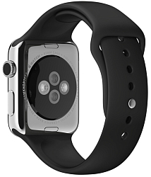 Силиконовый ремешoк NONAME для Apple Watch 42/44mm черный (013) (р-р 163)