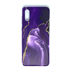 Задняя накладка GRESSO для Samsung Galaxy А02. Коллекция Агат-сиреневый прозрачный