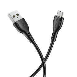 Кабель USB <--> microUSB  1.0м BOROFONE BX51 Triumph, черный