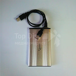 Внешний корпус SATA GEMBIRD EE2-U2S-5-S, серебро, USB 2.0, металл