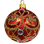 Шар "Графика 23108/1", серия "ВС", 80мм, в подарочной упаковке КУ-80-231108/1