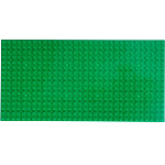 Пластина-перекрытие для конструктора, 25,5 × 12,5 см, цвет зелёный 7519705