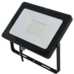 Прожектор светодиодный ECOLA Projector 50W/4200K/IP65 тонкий Черный 200x160x30 (1/20)