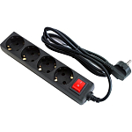 Сетевой фильтр  3.0м 5BITES SP4B-230 черный, 4S / 3*0.75MM2