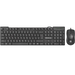 Клавиатура+мышь DEFENDER York C-777 RU черный