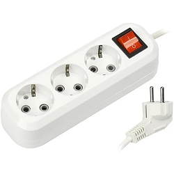 Сетевой удлинитель 5м SMARTBUY 3 розетки с/з ПВС 3х1,0 (SBE-16-3-05-Z)