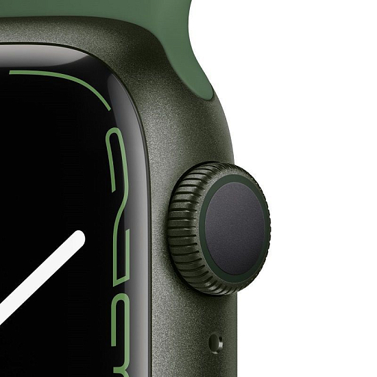 Часы Apple Watch Series 7 GPS, 41 мм, (MKN03) Green, Sport Band (LL)