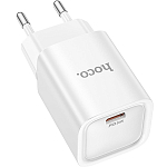 Сетевое ЗУ 1Type-C HOCO C148A Charm, белый, PD30Вт