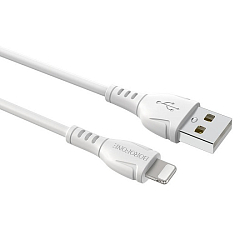 Кабель USB <--> Lightning  1.0м BOROFONE BX51 белый
