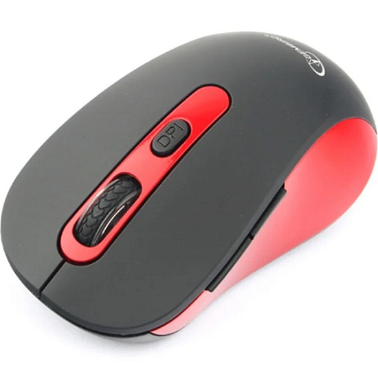 Мышь БП GEMBIRD MUSW-221-R чёрный/красный