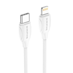 Кабель Lightning <--> Type-C  3.0м BOROFONE BX19 Benefit, белый