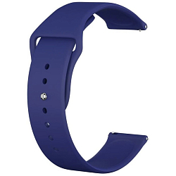 Силиконовый ремешок GSMIN Sport Band 22 для Elari KidPhone (Синий)