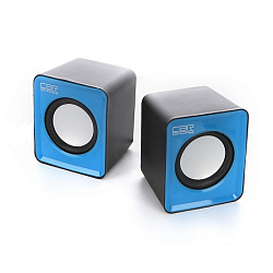 Колонки 2.0 CBR CMS 90 синие USB (2*1,5Вт)