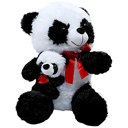 Мягкая игрушка «Панда с малышом»
