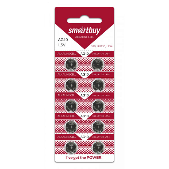 Элемент питания SMARTBUY AG10 BL-10