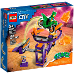Конструктор LEGO City 60359 Испытание каскадеров с трамплином и кольцом