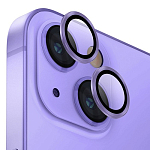 Противоударное стекло для камеры для iPhone 15/15 Plus фиолетовый