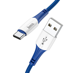 Кабель USB <--> Type-C  1.0м HOCO X70 Ferry, синий