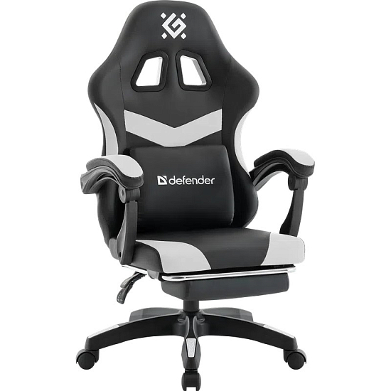 Кресло игровое DEFENDER Runa PRO Черн/белый