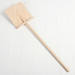 Лопата деревянная большая, размер: 72 × 14.5 см, d черенка:1,4 см