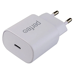Сетевое ЗУ 1Type-C PERFEO белый,18W (I4639)