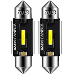 Лампа светодиодная AVS SV051 T11/белый/ (SV8,5) series PRO light CANBUS CSP 1860 36мм 12-24V., блистер 2 шт