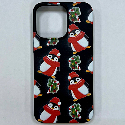 Задняя накладка GRESSO. Коллекция Рождество 3 для iPhone 13 Pro черный