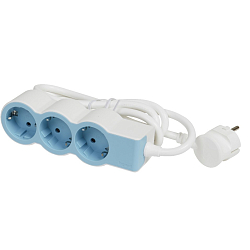 Сетевой удлинитель 1.5м LEGRAND 3 розетки, белый (694551)