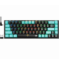 Клавиатура БП REDRAGON Castor Pro, черный/зеленый