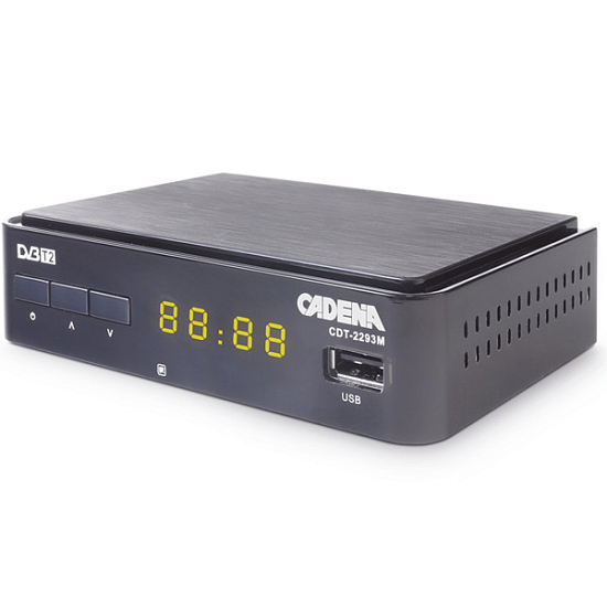 Ресивер DVB-T2 CADENA CDT-2293M черный