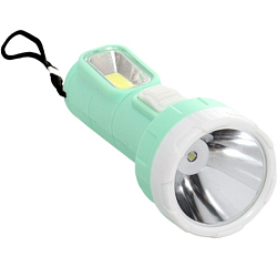 Фонарь ручной, 1 Вт LED, боковой 5 Вт COB, 2 режима, 1 AA, 10.4 х 4.3 см 9129378