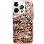 Задняя накладка K-DOO SEASHELL для iPhone 14 прозр. корп (розовый)