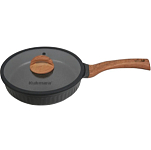 Сковорода 240см KUKMARA сср241а АП линия "Stella"(ristretto) , с ручкой,со стеклянной крышкой