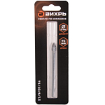 Сверло по керамике и стеклу 6 мм (1 шт. в блистере) ВИХРЬ 73/10/6/13