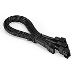 Разветвитель питания с 4pin материнской платы на 3 корпусных вентилятора ExeGate EX-CC-4p3xF-0.3 (4pin F/3x4pinM (2 из них-3-контактный, 1 из них-4-ко