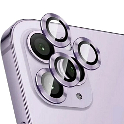 Противоударное стекло для камеры для iPhone 14Pro Max фиолетовый
