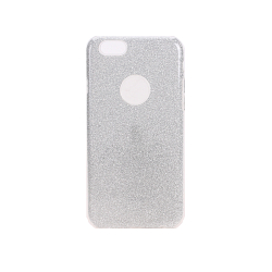 Силиконовый чехол REMAX для iPhone 6/6S (4.7) серебро, блестящий (Glitter Creative case, RM-1611)
