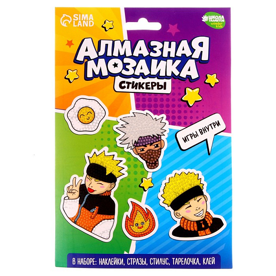 Алмазная мозаика-стикер «Аниме»