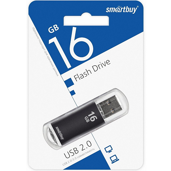 USB 16Gb Smart Buy V-Cut Black