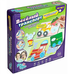 Обучающая игра пазл-липучка "Веселый транспорт" 112028